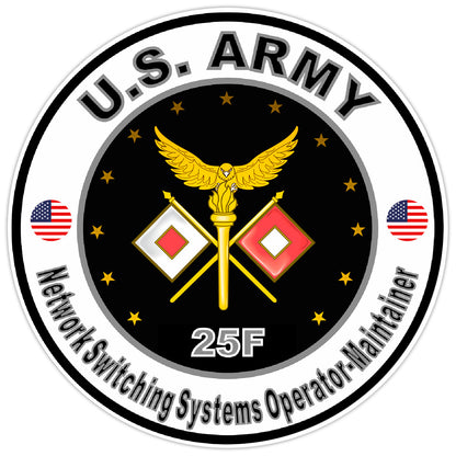 US Army Network Switching System Operator -Maintainer Sticker Military Decal 5"