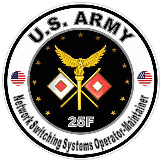 US Army Network Switching System Operator -Maintainer Sticker Military Decal 5"