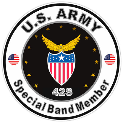 United States Army Special Band Member Bumper Sticker Military Soldier Decal 5"