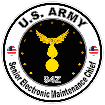 US Army Senior Electronic Maintenance Chief Bumper Sticker Military Decal  5"