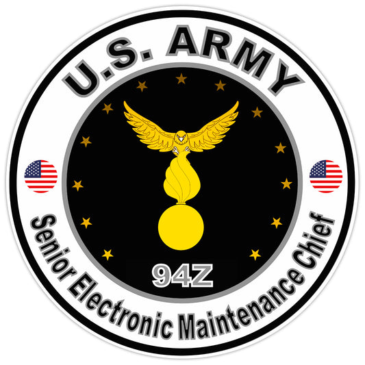 US Army Senior Electronic Maintenance Chief Bumper Sticker Military Decal  5"