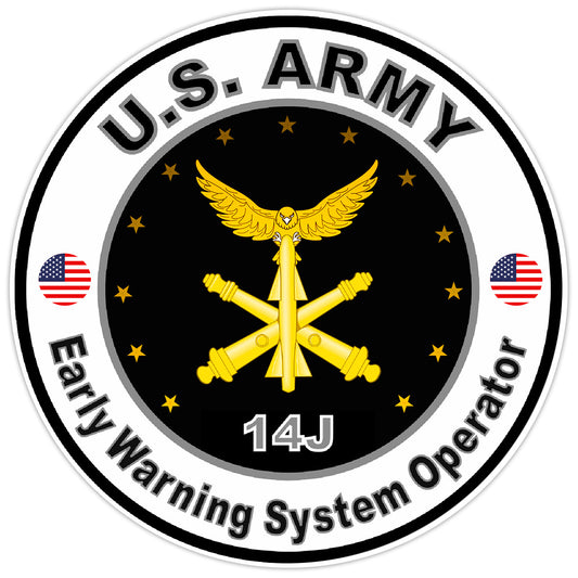 US Army Early Warning System Operator Bumper Sticker Military Soldier Decal 5"