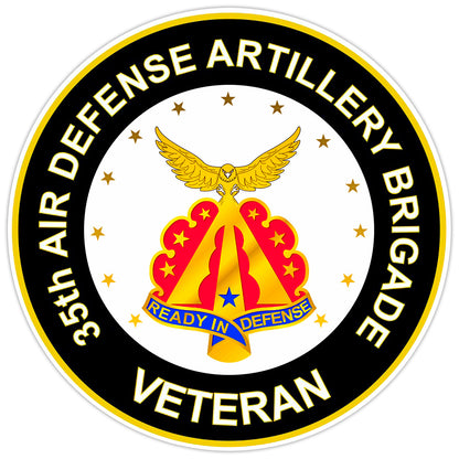 35th Air Defense Artillery Brigade Veteran Bumper Sticker Military Decal 5"