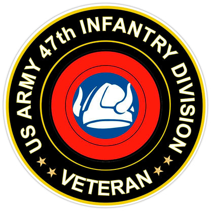 US Army 47th Infantry Division Veteran Bumper Sticker Military Vinyl Decal 5"