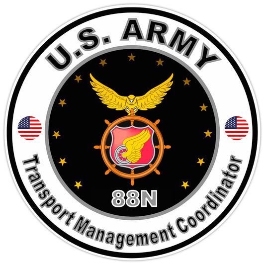 US Army Transport Management Coordinator Bumper Sticker Military Vinyl Decal 5"