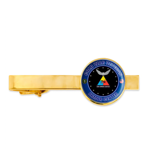 Us Army Cold War Veteran Armor Center Military Tie Clip Tie Bar Gift