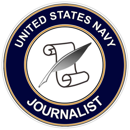 U.S. Navy Journalist Bumper Sticker Military Vinyl Soldier Decal 5"