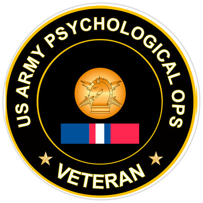 US Army Psychological Ops Veteran Bumper Sticker Military Vinyl Soldier Decal 5"