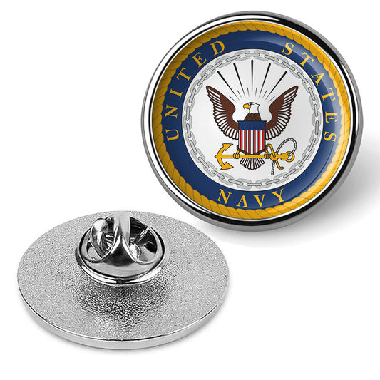 United States Navy Tie Tac, Hat Pin, Badge, Military Emblem Lapel Pin - Silver