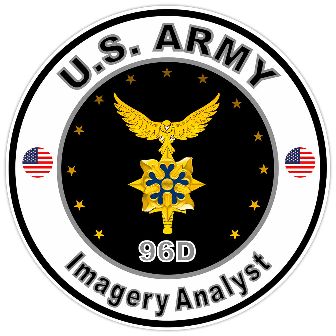 United States Army Imagery Analyst Bumper Sticker Military Soldier Decal 5"