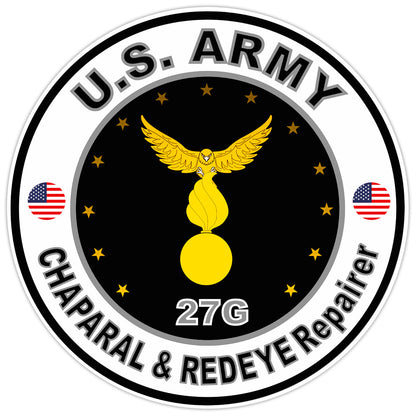United States Army Patriot System Repairer Bumper Sticker Military Decal 5"