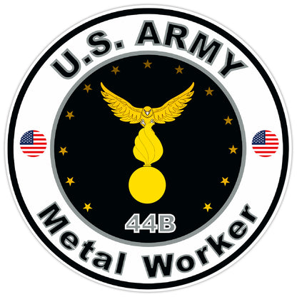 United States Army Metal Worker Bumper Sticker Military Soldier Decal 5"
