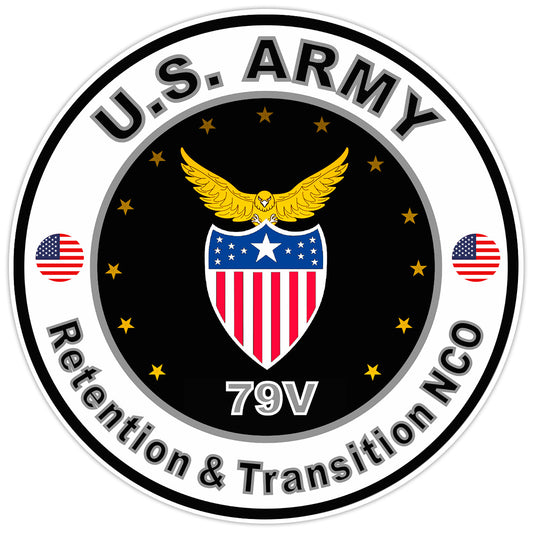 US Army Retention & Transition NCO Bumper Sticker Military Vinyl Decal 5"
