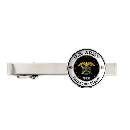 US Army Parachute Rigger 92R Military Veteran Tie Clip Tie Bar Gift