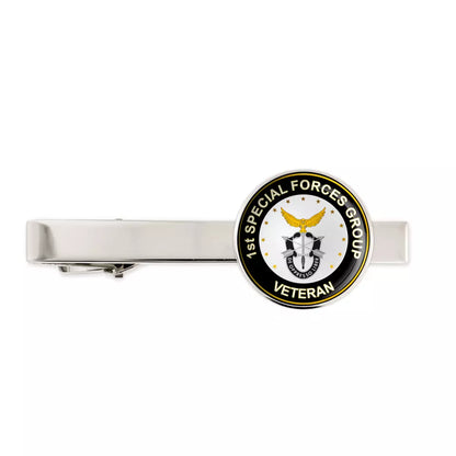 Us Army 1st Special Forces Group Military Veteran Tie Clip Tie Bar Gift