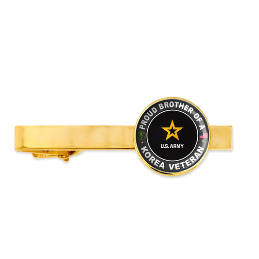 Us Army Proud Brother Of A Korea Veteran Tie Clip Tie Bar Gift