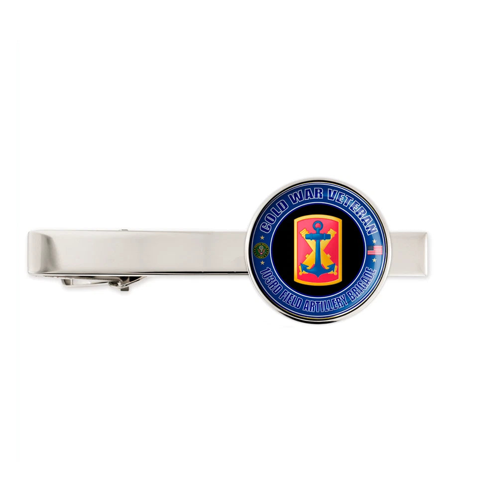 Us Army Cold War Veteran 103rd Field Artillery Brigade Tie Clip Tie Bar Gift