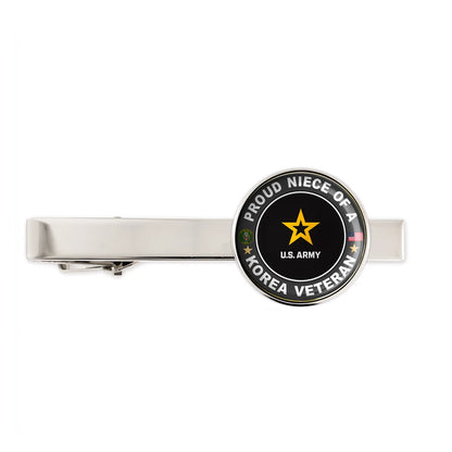 Us Army Proud Niece Of A korea Veteran Tie Clip Tie Bar Gift