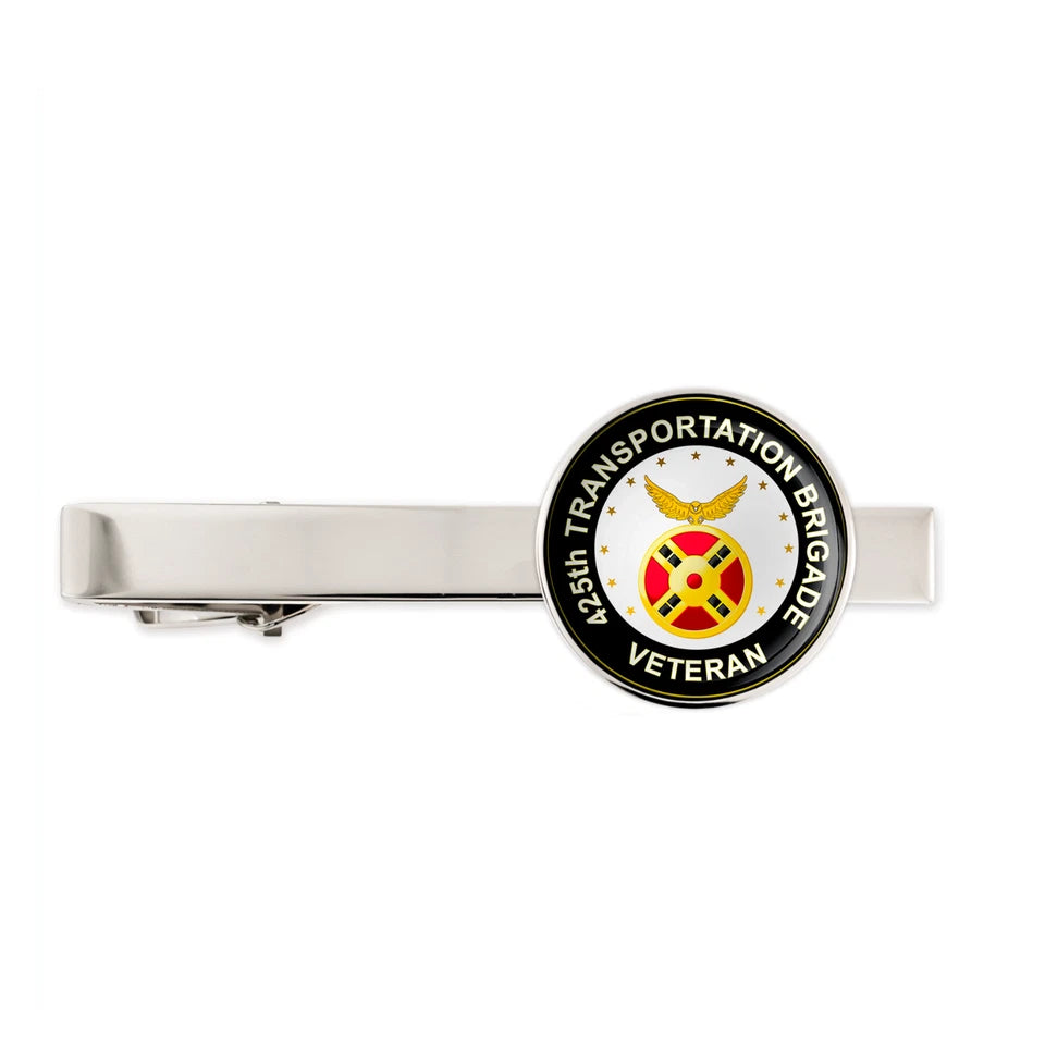 Us Army 425th Transportation Brigade Military Veteran Tie Clip Tie Bar Gift