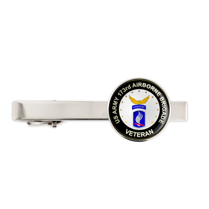 Us Army 173rd Airborne Brigade Military Veteran Tie Clip Tie Bar Gift