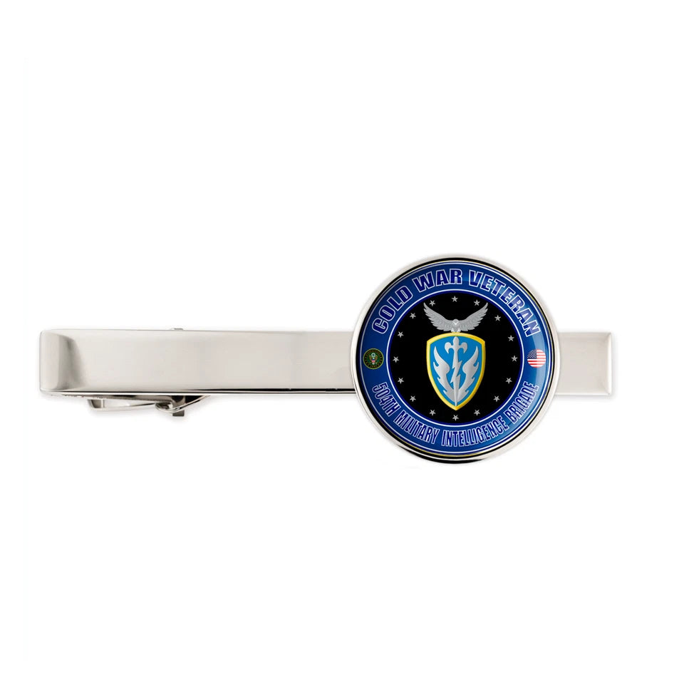 Us Army Cold War Veteran 504th Millitary Intelligence Brigade Tie Clip Gift