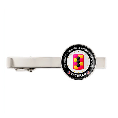 Us Army 434th Field Artillery Brigade Military Veteran Tie Clip Tie Bar Gift