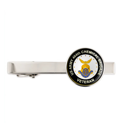 Us Army 464th Chemical Brigade Military Veteran Tie Clip Tie Bar Gift