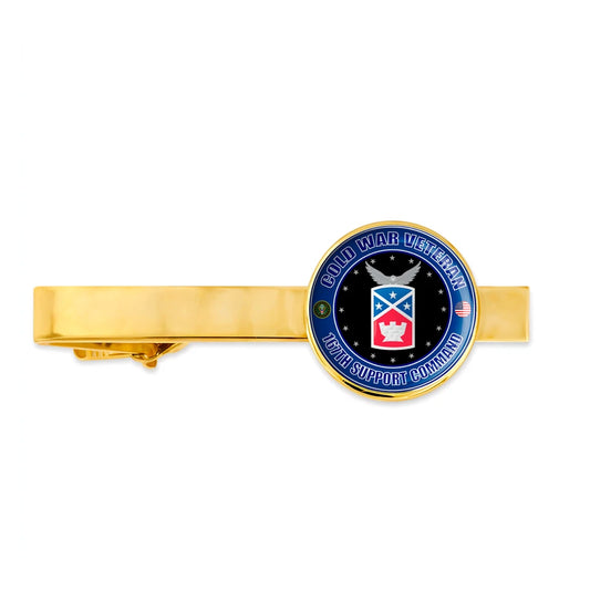 Us Army Cold War Veteran 167th Support Command Military Tie Clip Tie Bar Gift