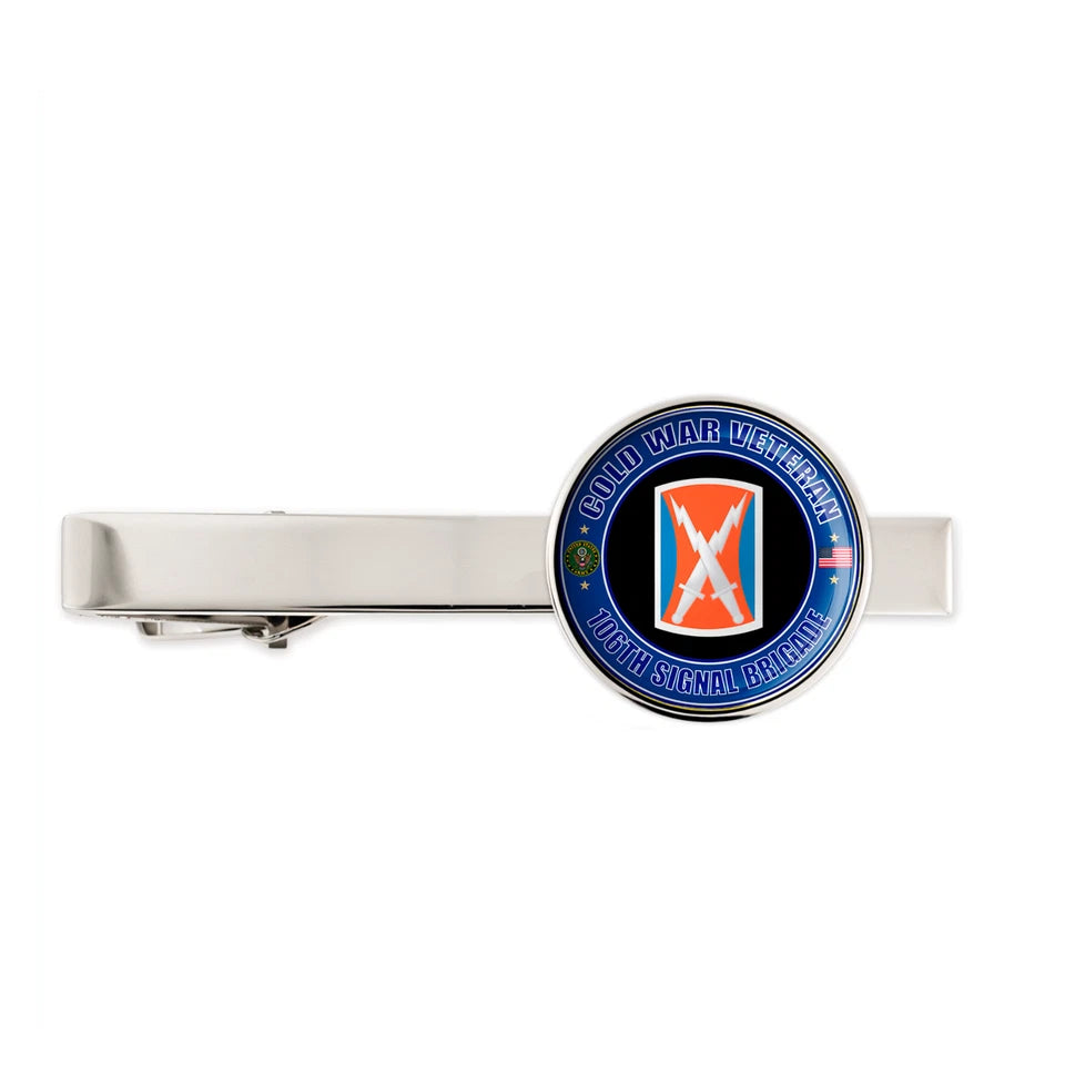 Us Army Cold War Veteran 106th Signal Brigade Military Veteran Tie Clip Gift