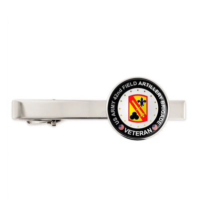 Us Army 42nd Field Artillery Brigade Military Veteran Tie Clip Tie Bar Gift