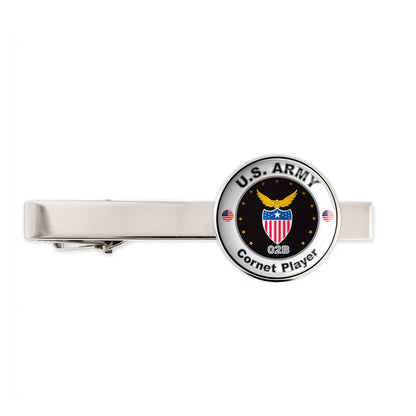 Us Army Cornet Player 02B Military Veteran Tie Clip Tie Bar Gift