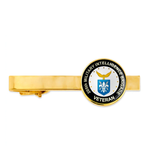 Us Army 205th Military Intelligence Brigade Military Veteran Tie Clip Tie Bar