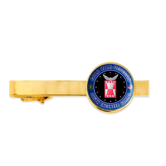 Us Army Cold War Veteran 416th Engineer Corps Military Tie Clip Tie Bar Gift