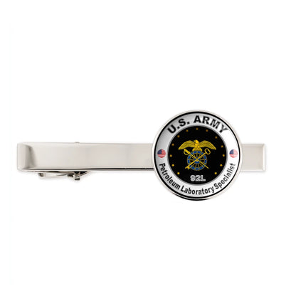 US Army Petroleum Laboratory Specialist Military Veteran Tie Clip Tie Bar Gift