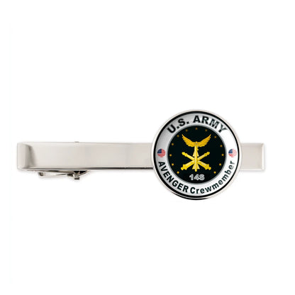 Us Army Avenger Crewmember 14S Military Veteran Tie Clip Tie Bar Gift
