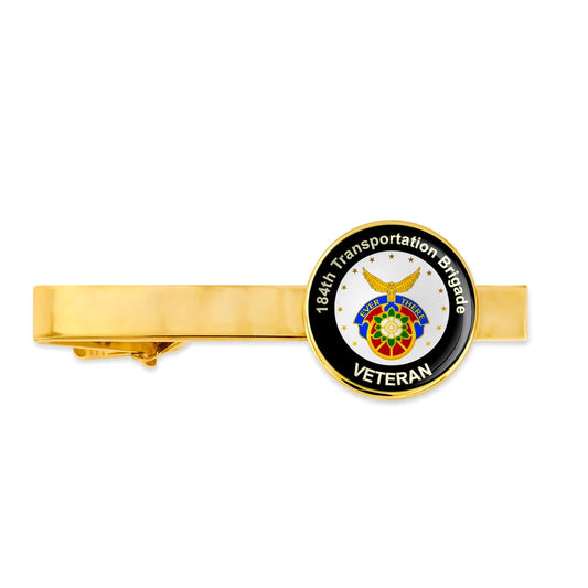 Us Army 184th Transportation Brigade Military Veteran Tie Clip Tie Bar Gift