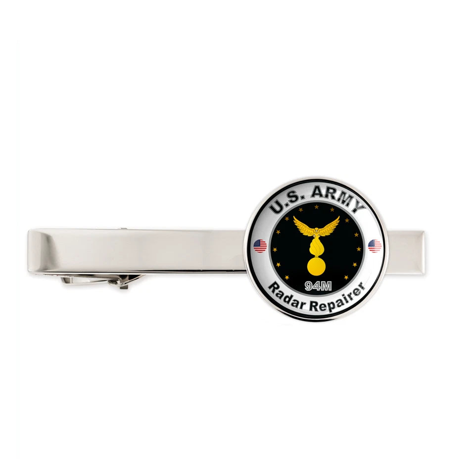 Us Army Radar Repairer 94M Military Veteran Tie Clip Tie Bar Gift