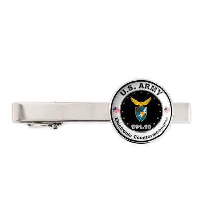 Us Army Electronic Countermeasures 991.10 Military Veteran Tie Clip Tie Bar Gift