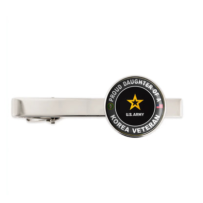 Us Army Proud Daughter Of A Korea Veteran Tie Clip Tie Bar Gift