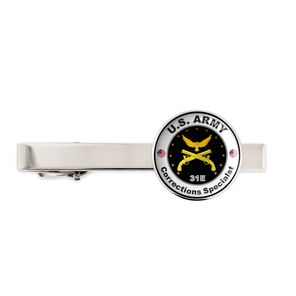 Us Army Corrections Specialist 31E Military Veteran Tie Clip Tie Bar Gift