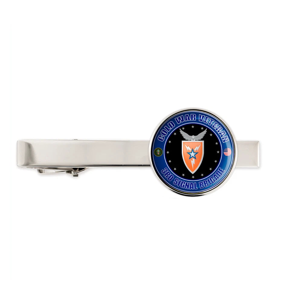 Us Army Cold War Veteran 3rd Signal Brigade Tie Clip Tie Bar Gift