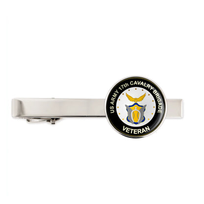 Us Army 17th Cavalry Brigade Military Veteran Tie Clip Tie Bar Gift