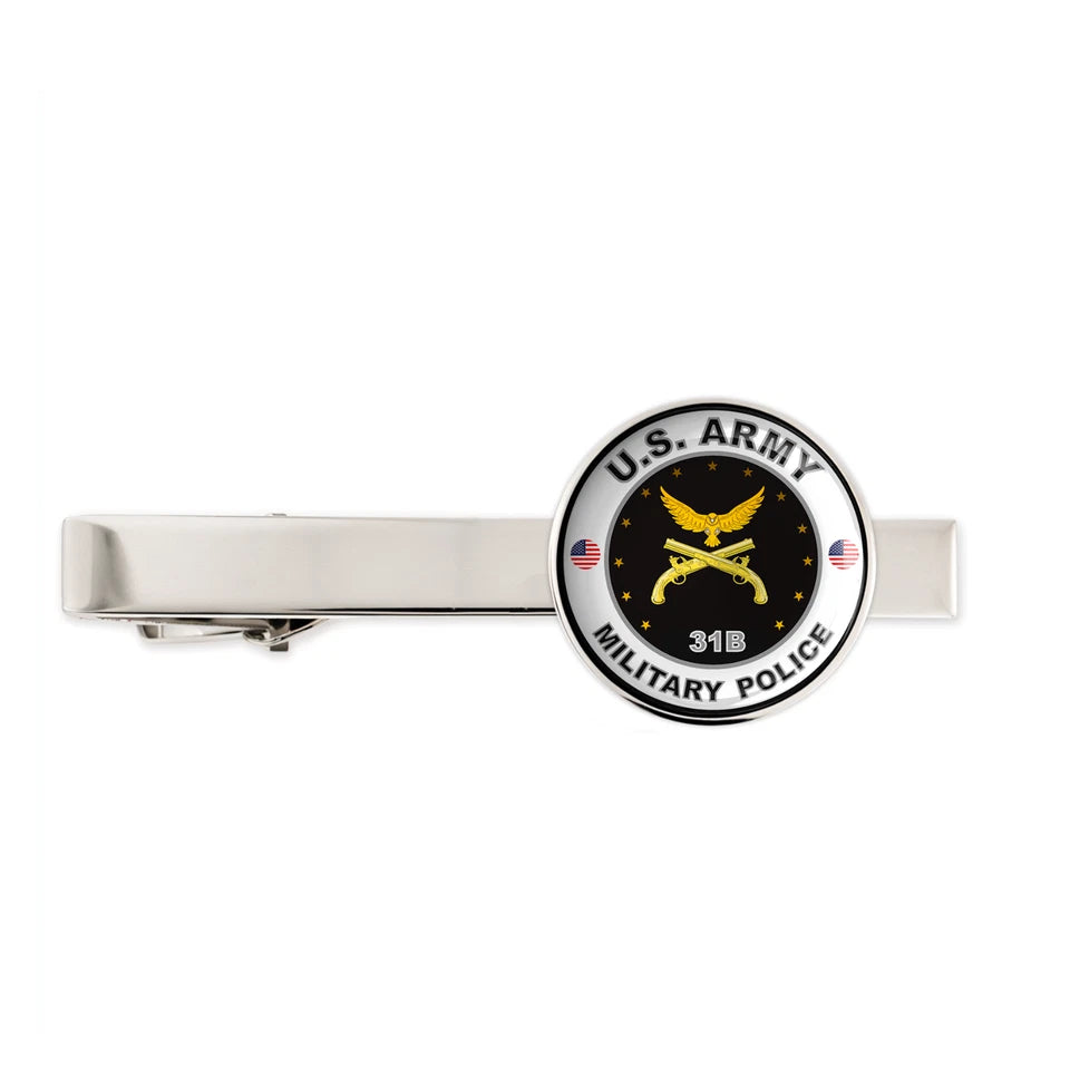 Us Army Military Police 31B Military Veteran Tie Clip Tie Bar Gift