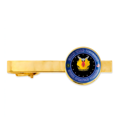 Us Army Cold War Veteran Special Operations Command Tie Clip Tie Bar Gift