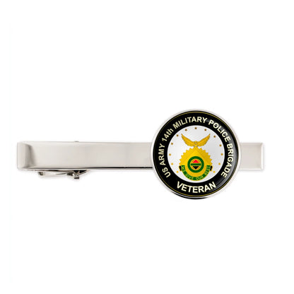 Us Army 14th Military Police Brigade Military Veteran Tie Clip Tie Bar Gift
