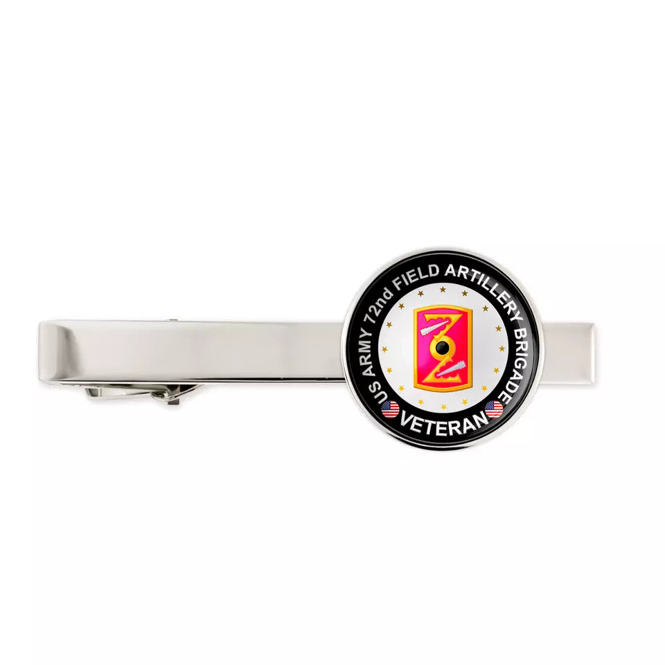 Us Army 72nd Field Artillery Brigade Military Veteran Tie Clip Tie Bar Gift
